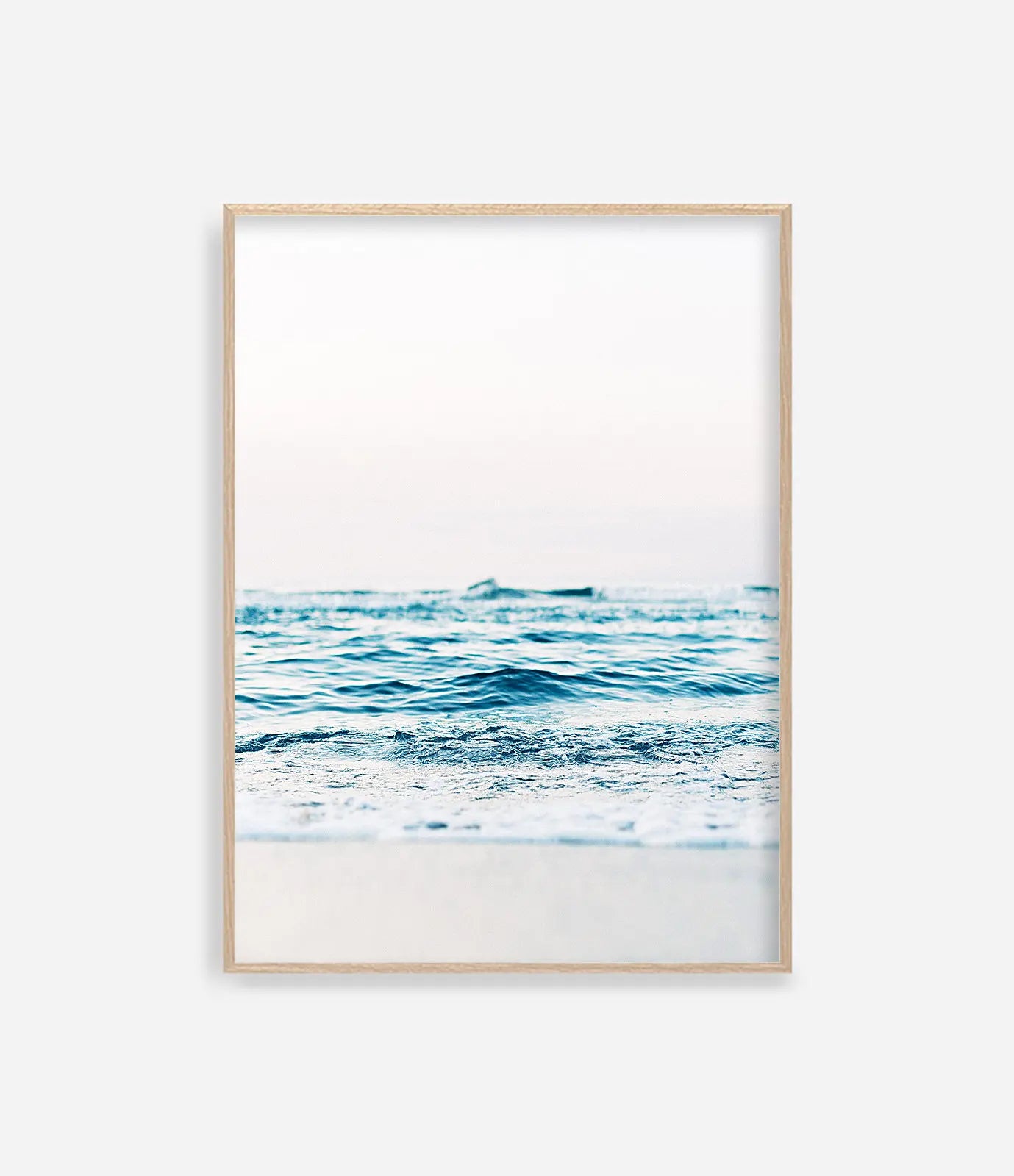 Ocean Waves Canvas Wall Art | Coastal Seascape Print | Beachy Home Decor