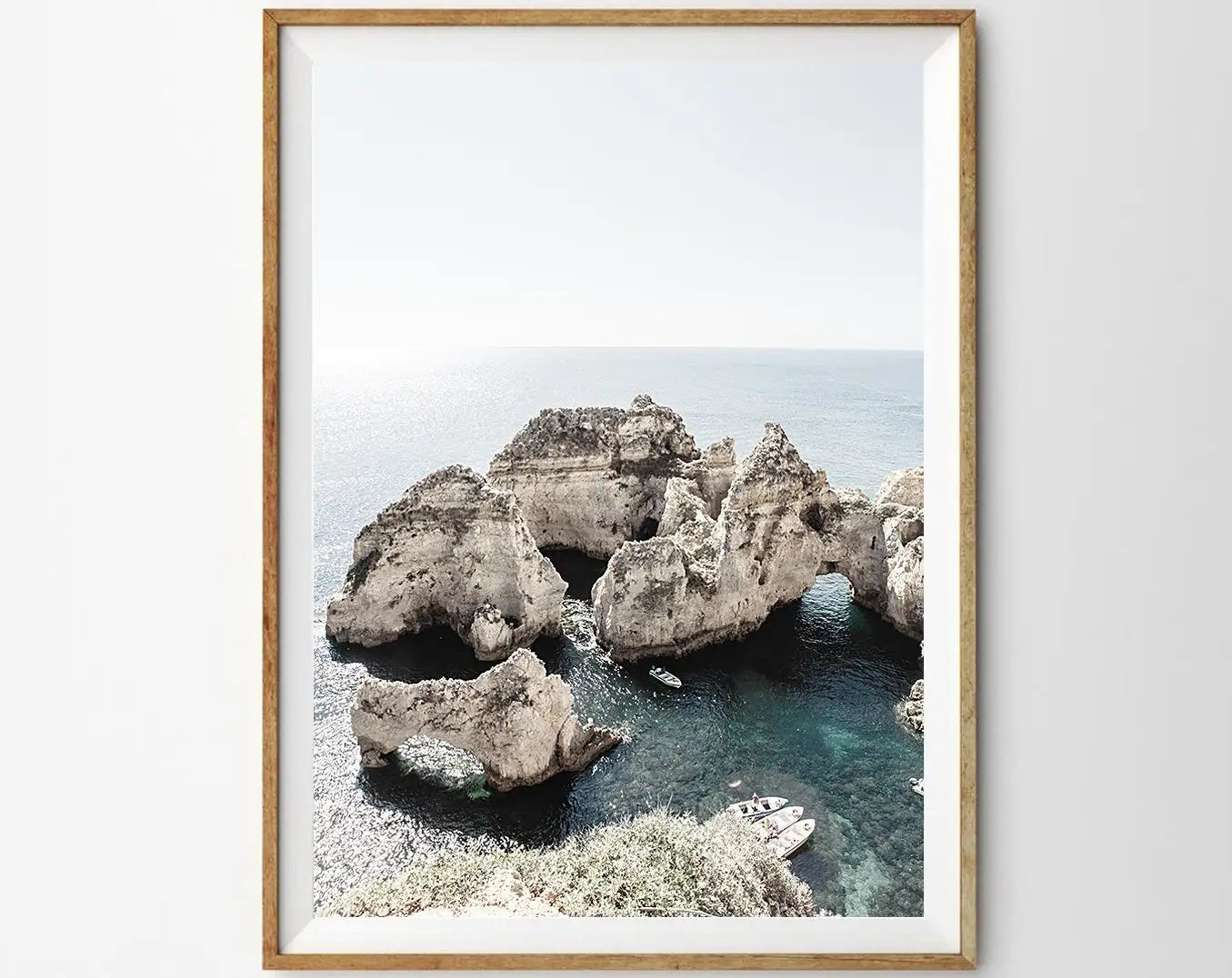Ocean Waves Canvas Wall Art | Coastal Seascape Print | Beachy Home Decor