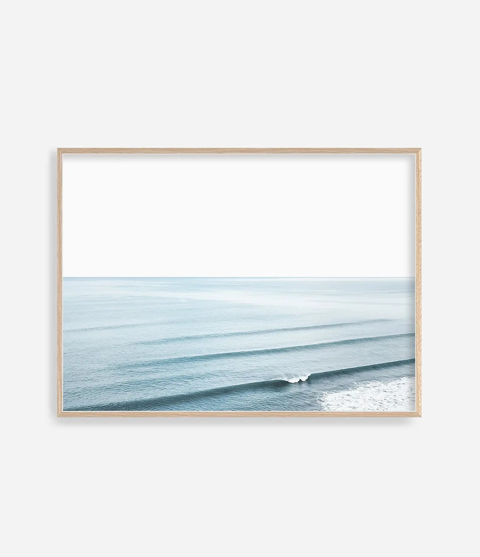 Ocean Waves Canvas Wall Art | Coastal Seascape Print | Beachy Home Decor