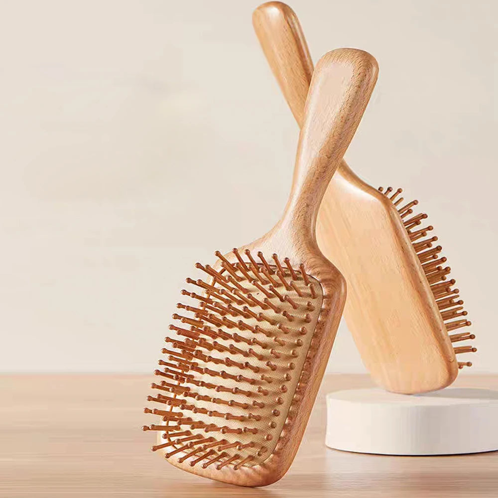 Bamboo Scalp Massage Hair Brush | Natural Hair Growth & Detangling Brush