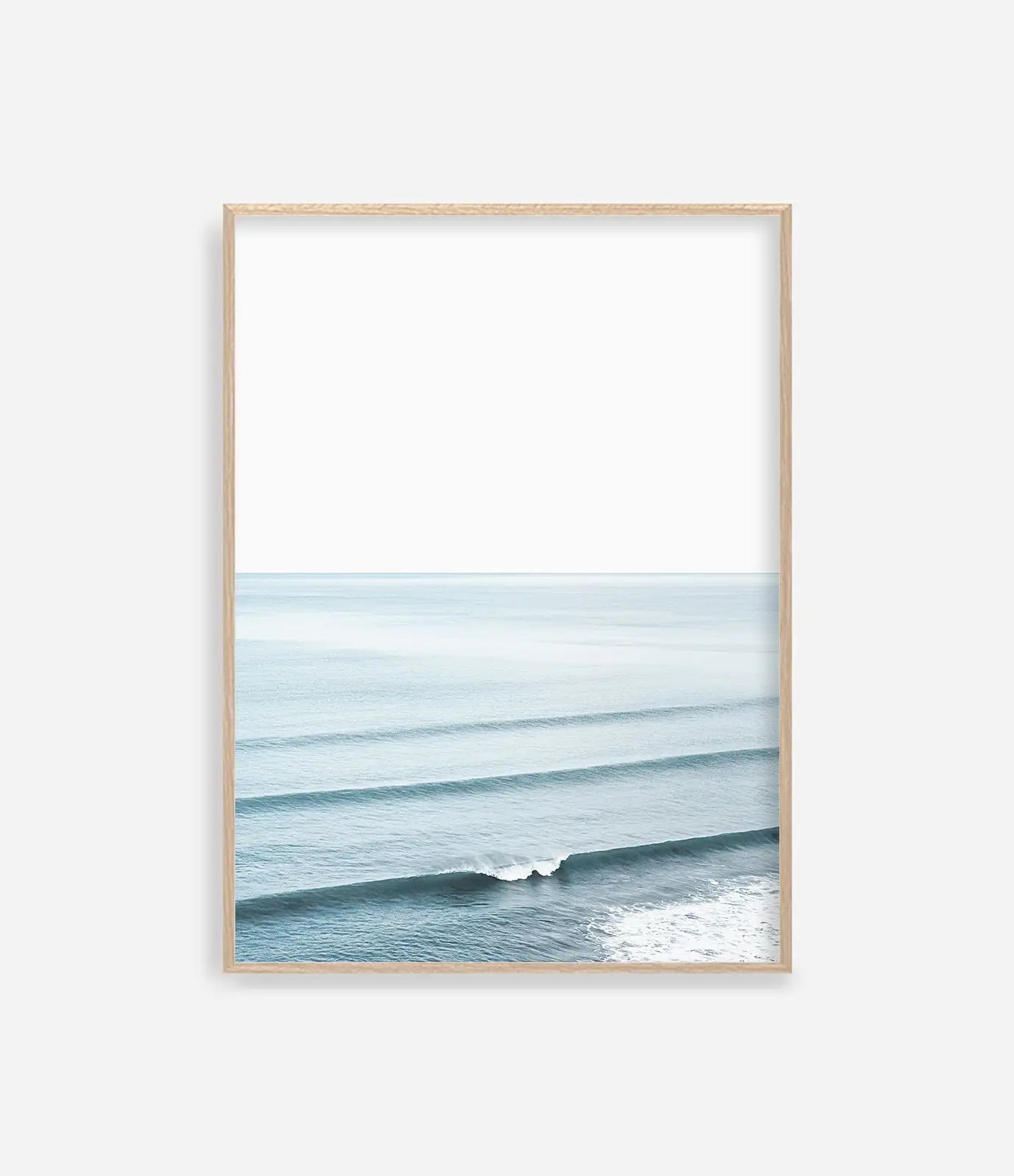 Ocean Waves Canvas Wall Art | Coastal Seascape Print | Beachy Home Decor