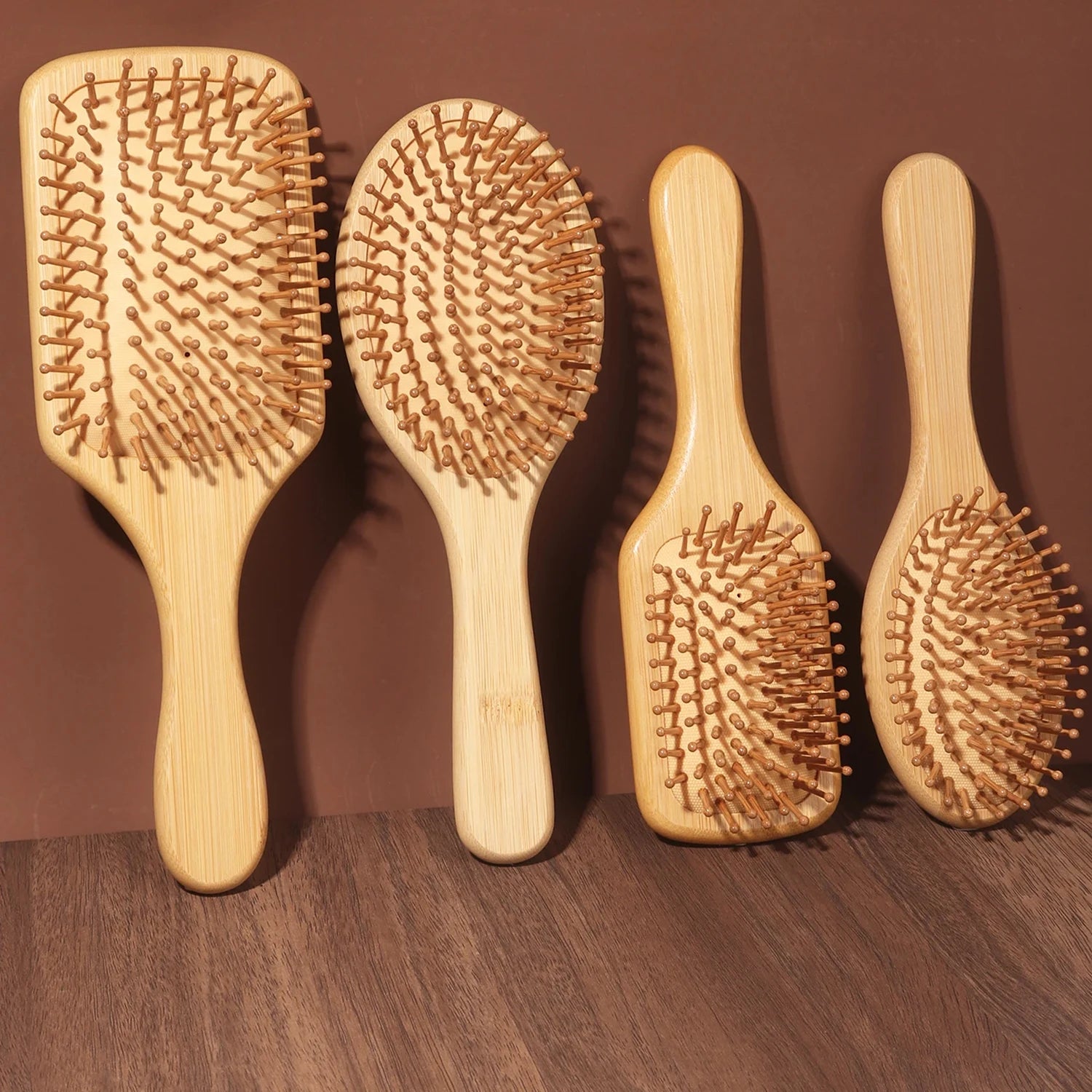 Bamboo Scalp Massage Hair Brush | Natural Hair Growth & Detangling Brush