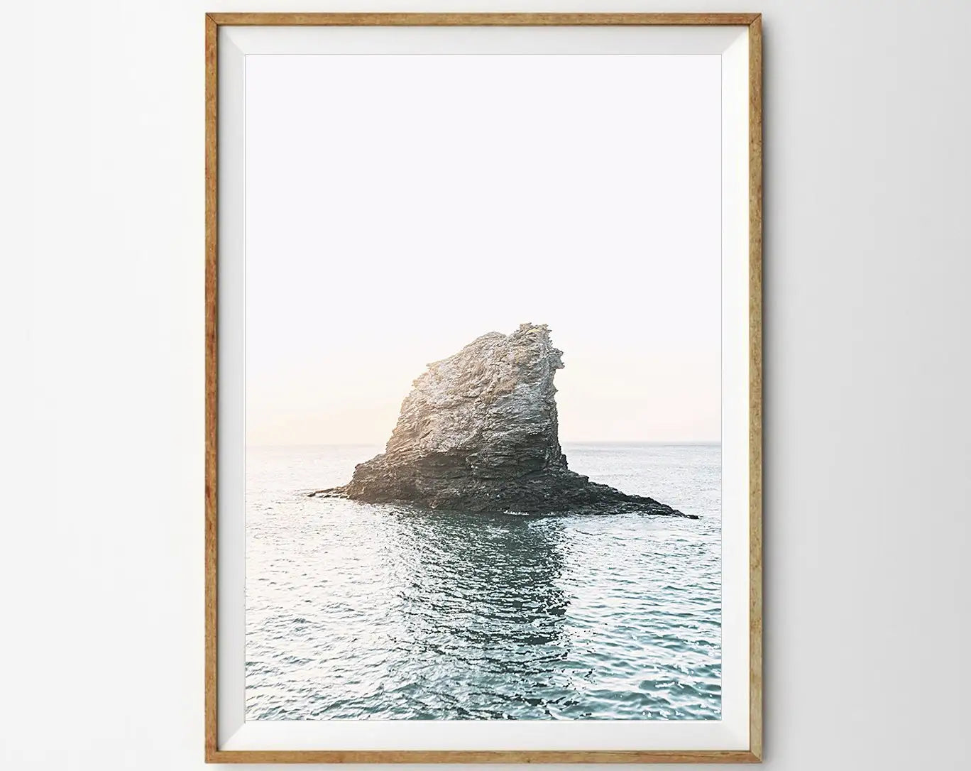Ocean Waves Canvas Wall Art | Coastal Seascape Print | Beachy Home Decor