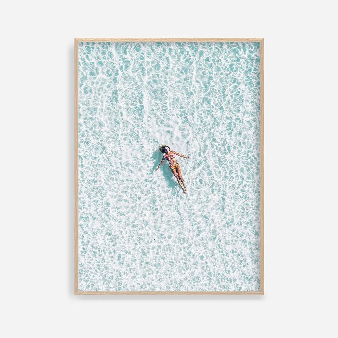 Ocean Waves Canvas Wall Art | Coastal Seascape Print | Beachy Home Decor